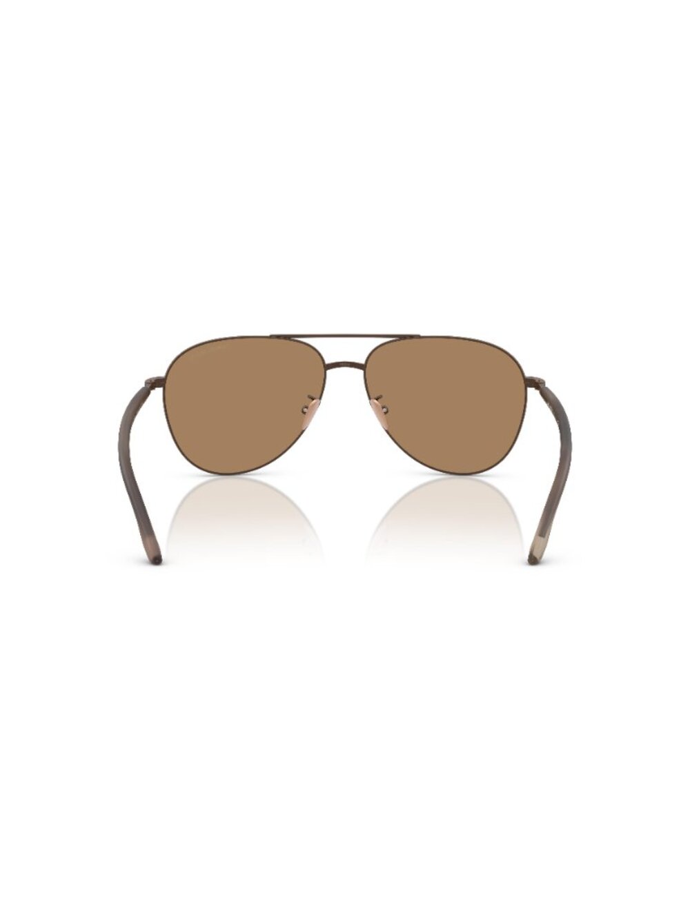 New Giorgio Armani Men's Sunglasses Brown Aviator Lens Metal Frame AR6162 3006M4 - Picture 3 of 4